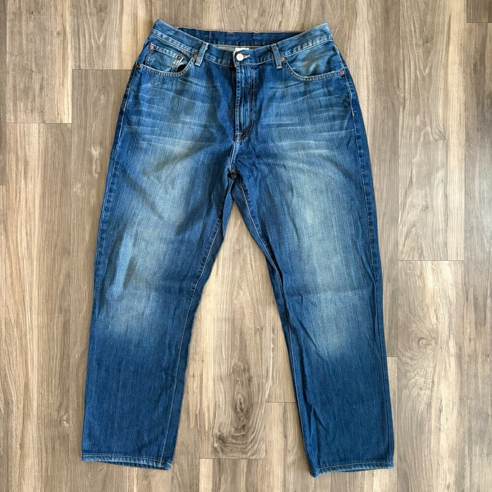 Lucky Brand Boot Cut Jeans Men's Size 32x30 Dark Wash Zip Fly Vintage Y2K
